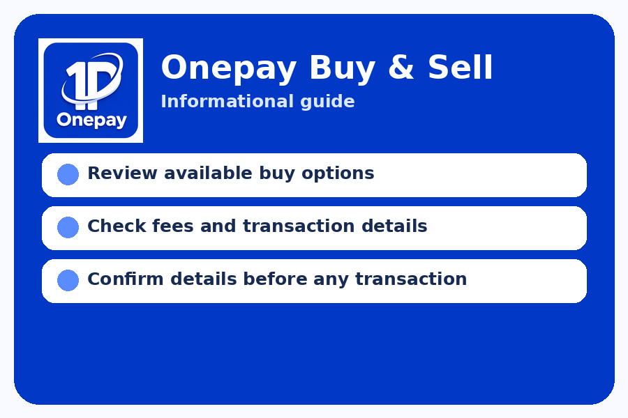 onepay Buy Sell Kaise Kare